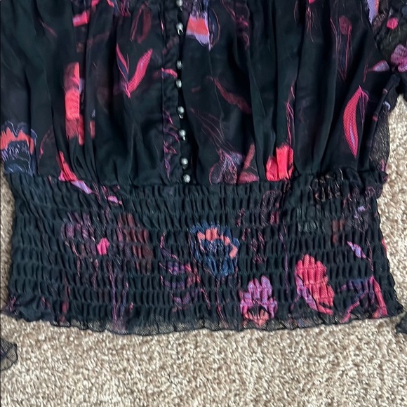 NEW Free People Mesh Blouse - Picture 4 of 11
